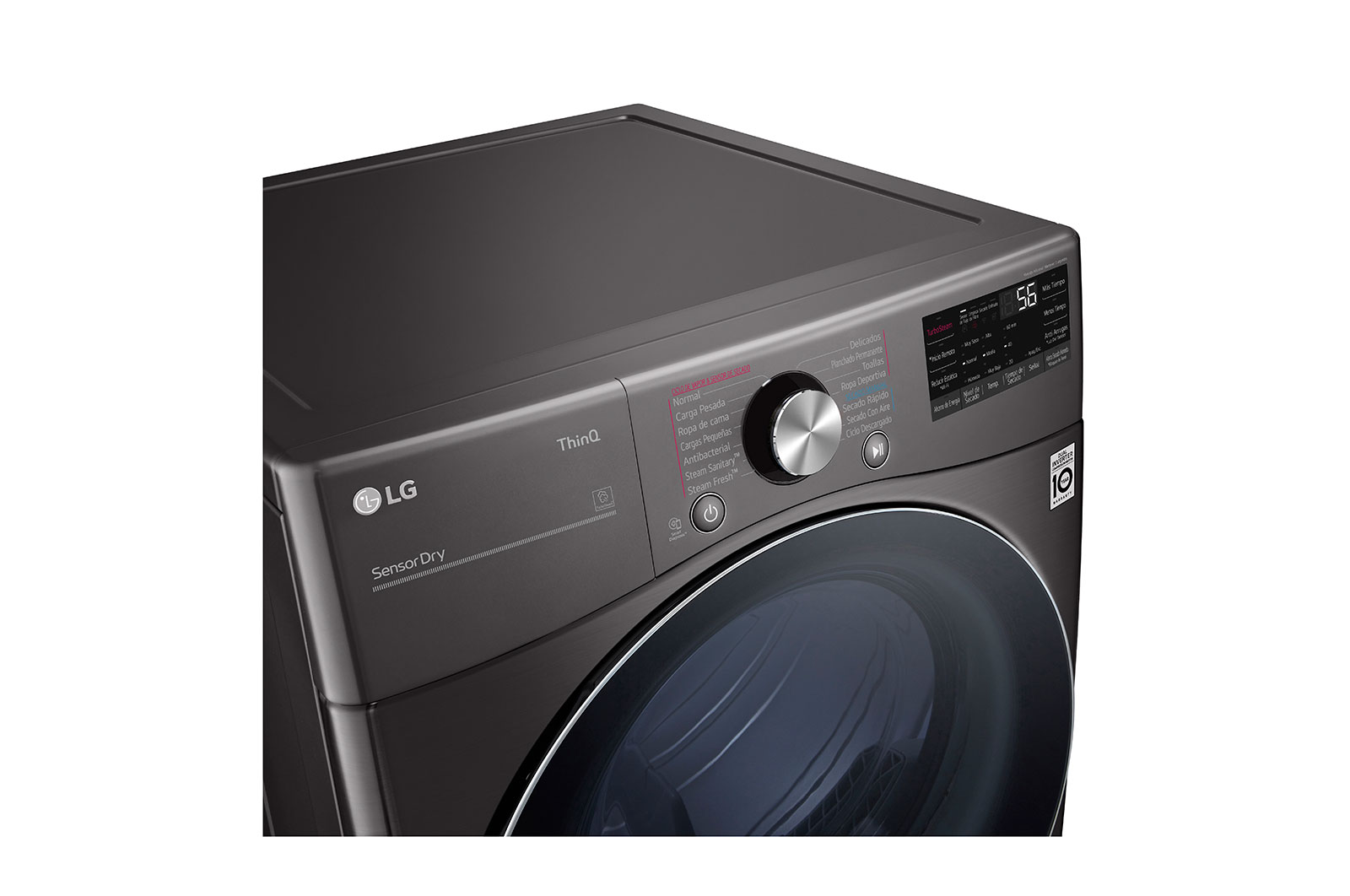 LG Secadora LG Carga Frontal Steam Fresh™ 22kg, DF22BV2SR