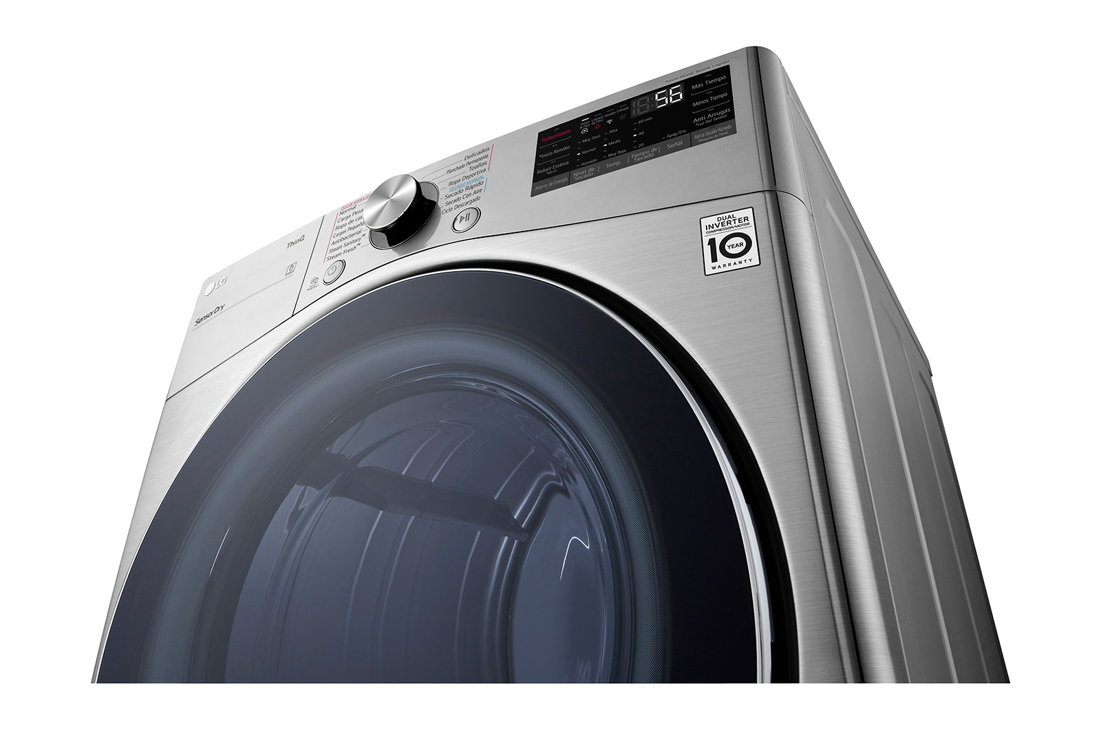 LG Secadora LG Carga Frontal de Gas con Steam Fresh™ 22kg, DF22VV2SR