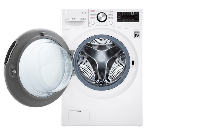LG Lavasecadora LG Carga Frontal AI DD™ 16Kg/8Kg - Blanco, WD16WG2S6