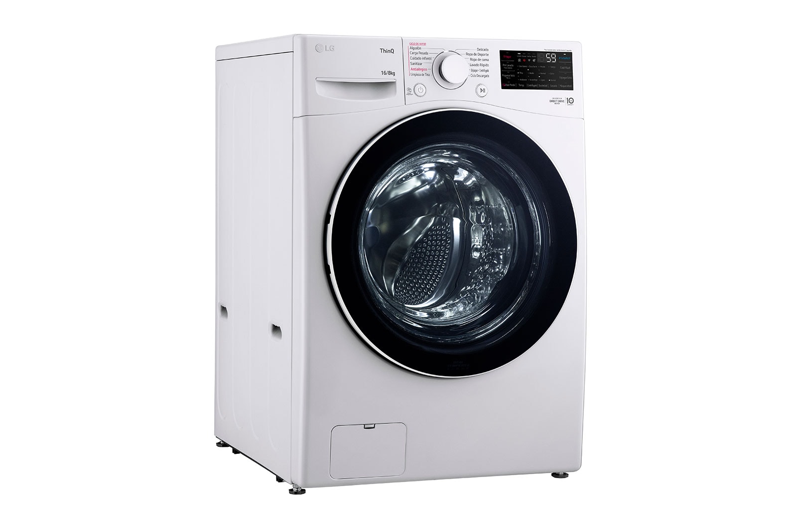 LG Lavasecadora Carga Frontal AI DD™  16Kg/8Kg, WD16WG2S6P