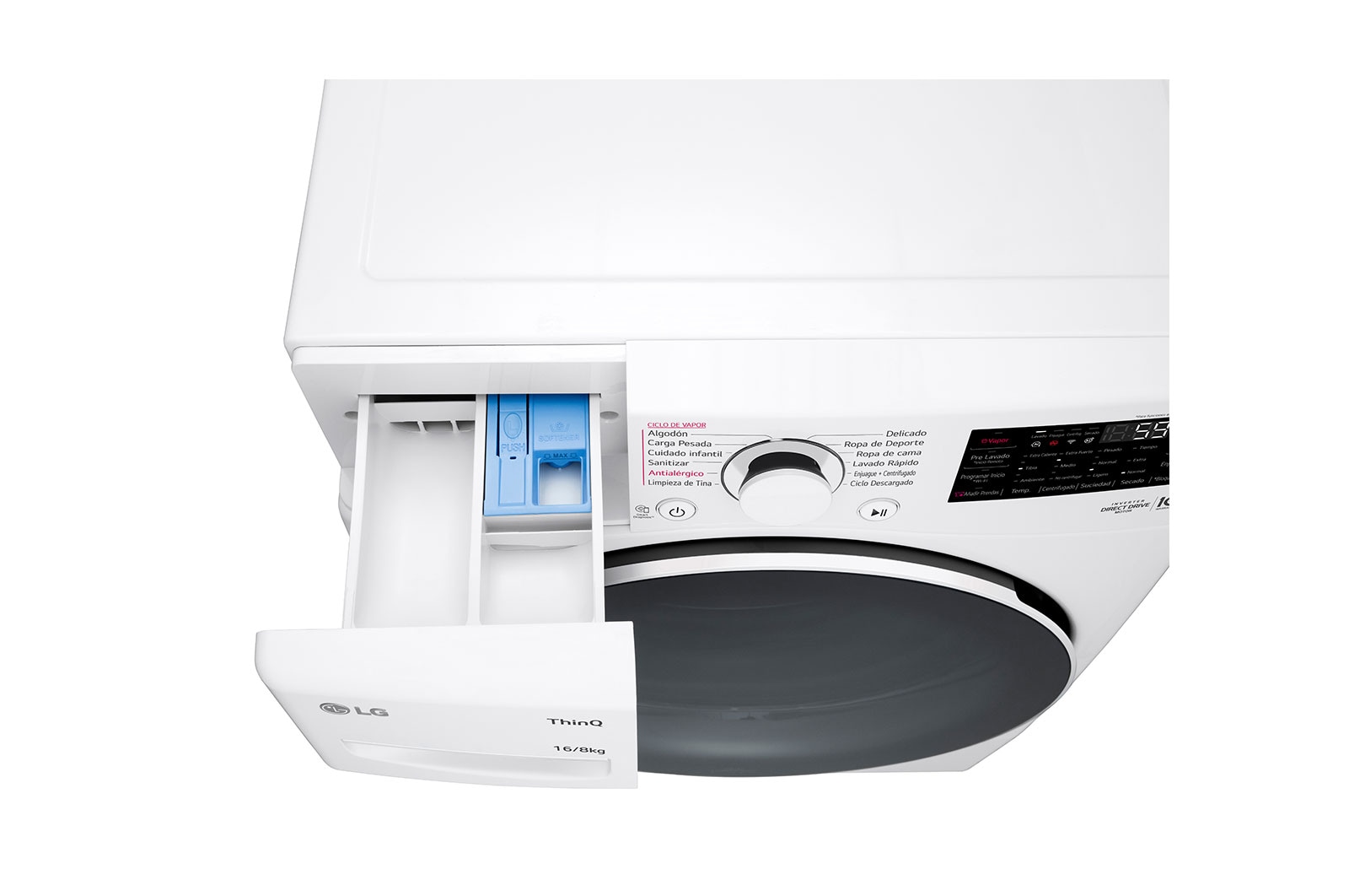 LG Lavasecadora Carga Frontal AI DD™  16Kg/8Kg, WD16WG2S6P