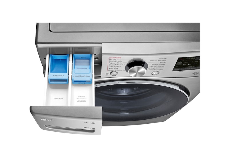LG Lavasecadora Carga Frontal AI DD™ 20kg/11kg, WD20VV2S6R
