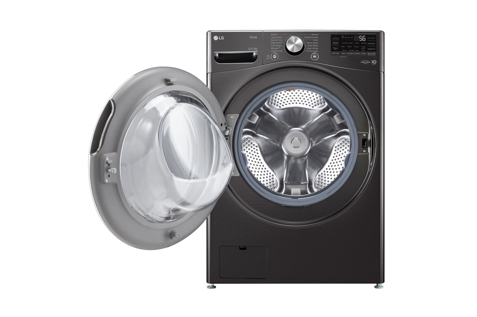 LG Lavasecadora Carga Frontal AI DD™  22Kg/13Kg, WD22BV2S6R