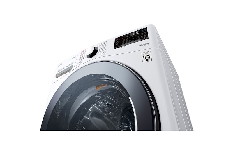 LG Lavasecadora Carga Frontal Inteligente 6 Motion DD con Motor Inverter Direct Drive, 22Kg/13Kg color Blanca con Conectividad LG ThinQ, WD22WV2S6