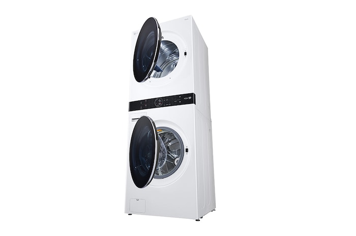 LG Combo: Torre de lavado LG WashTower™ (con secadora de Gas) + Sistema de vapor LG Styler. La pureza y frescura del vapor con la eficiencia de la inteligencia artificial., WK22WS6-S3MFBN