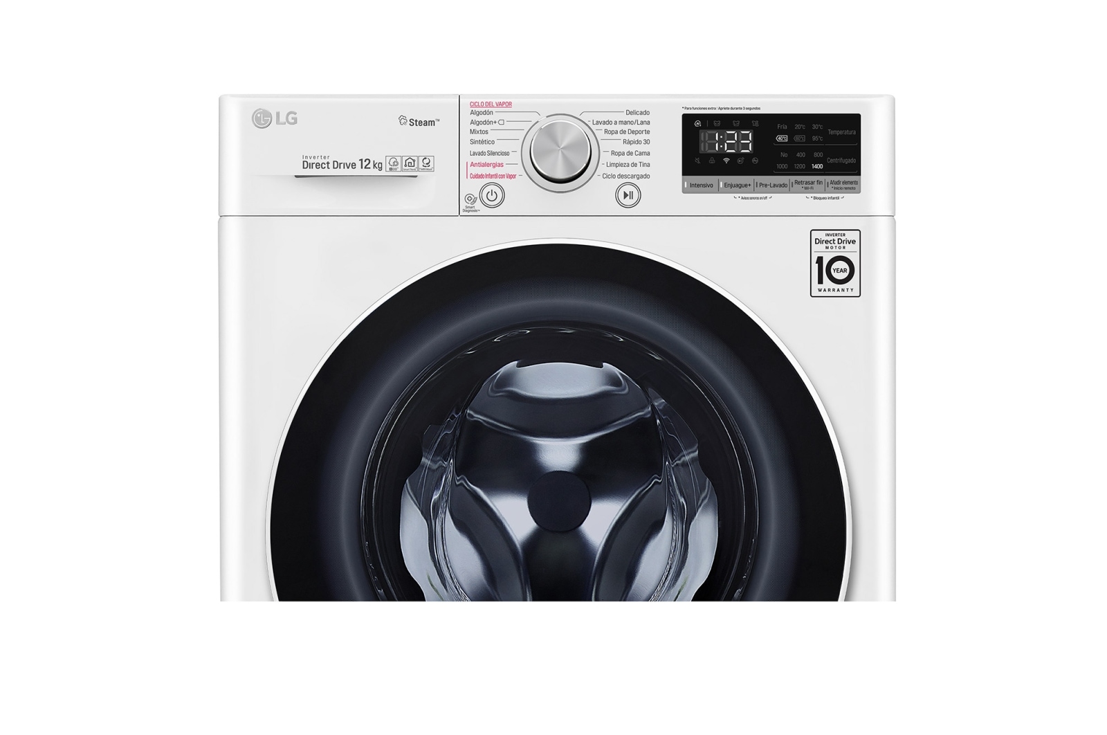 LG Lavadora LG Carga Frontal AI DD™ 12kg , WM12WVC4S6