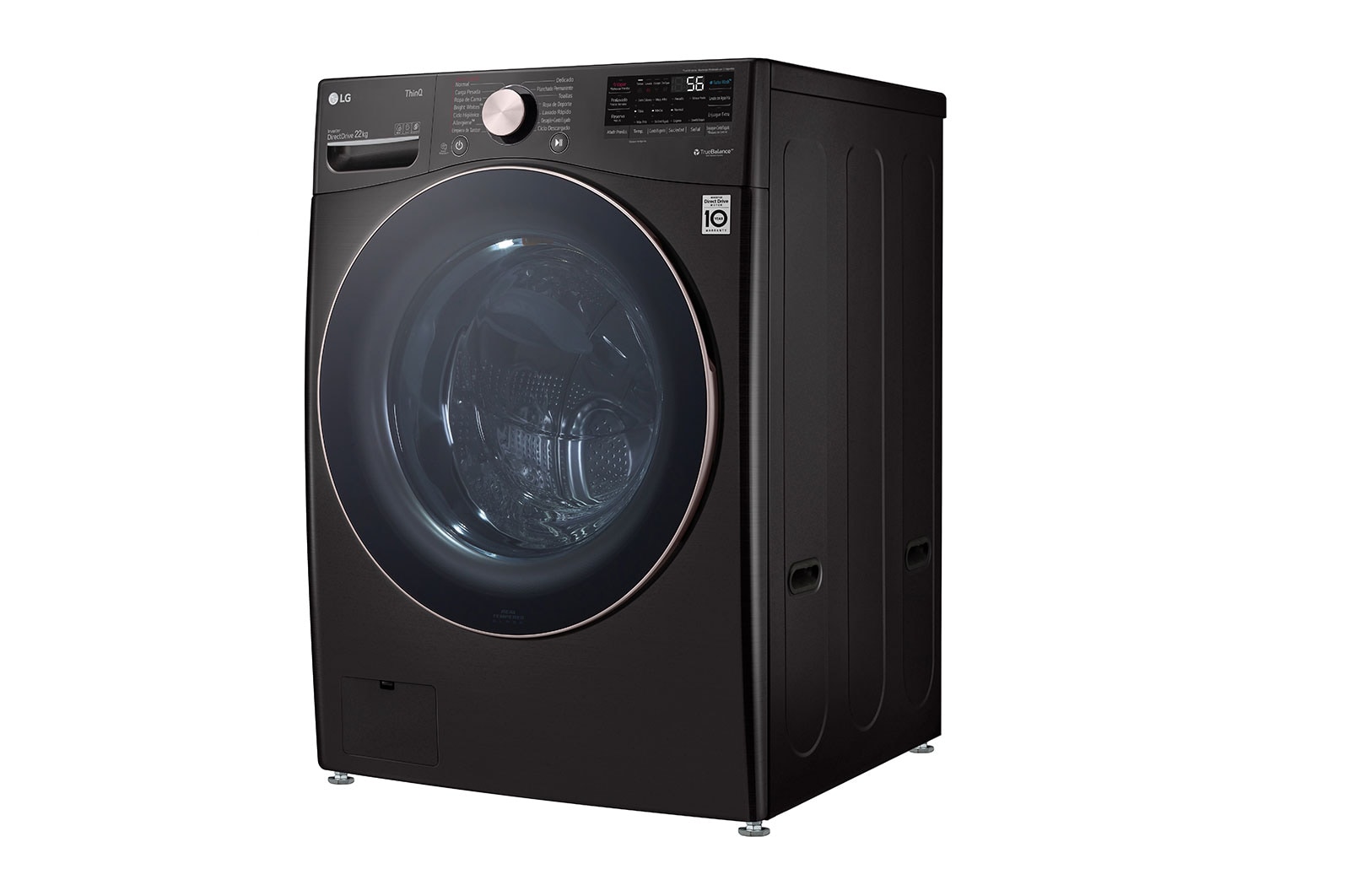 LG Lavadora LG Carga Frontal AI DD™ 22kg, WM22BV2S6GR