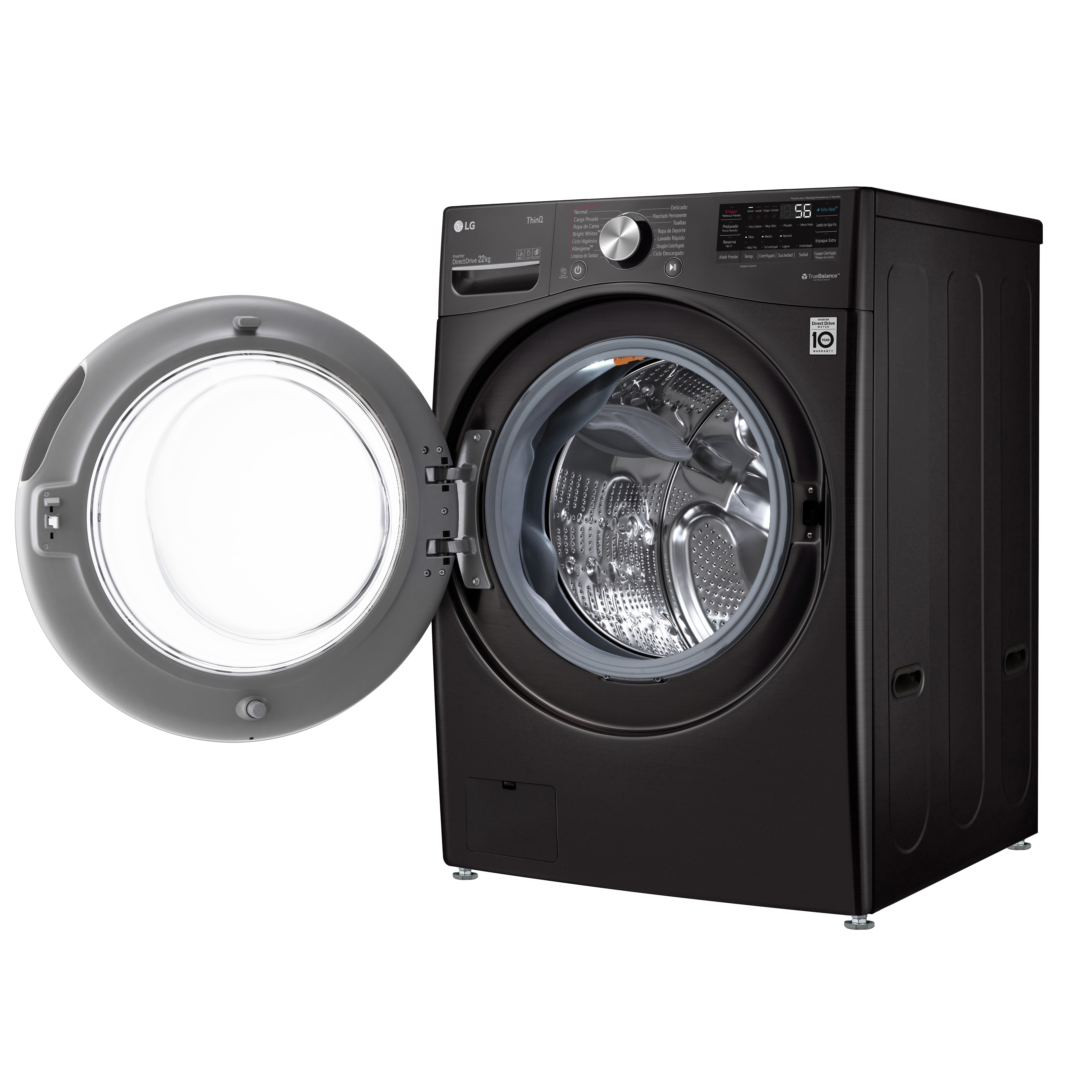 LG Lavadora LG Carga Frontal AI DD™  22kg, WM22BV2S6R