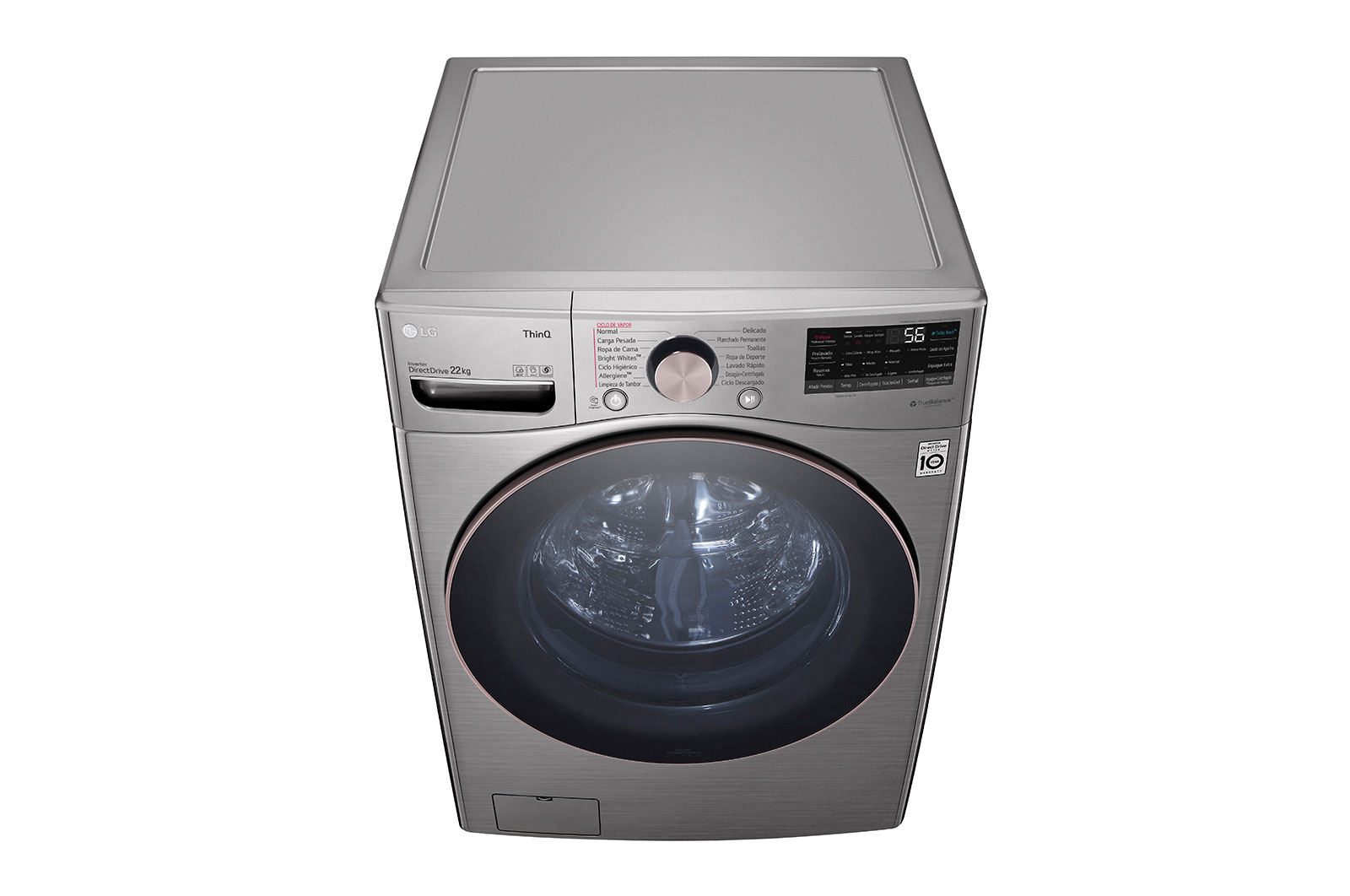 LG Lavadora LG Carga Frontal AI DD™ 22kg, WM22VV2S6GR
