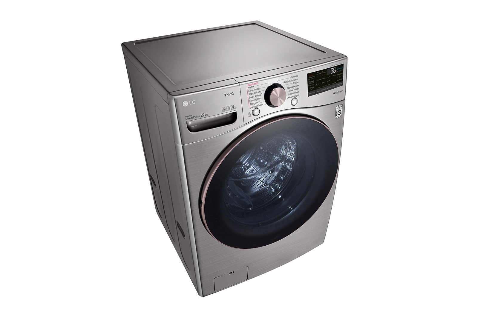 LG Lavadora LG Carga Frontal AI DD™ 22kg, WM22VV2S6GR