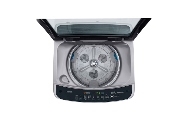 LG Lavadora Carga Superior 3 Smart Motion con Motor Smart Inverter 19 Kg color Gris plata, WT19DSBP