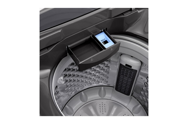 Drum view with detergent port