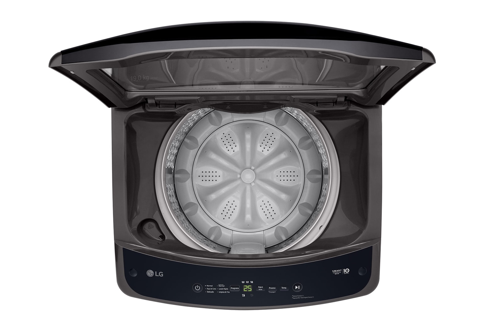 Top view with open door