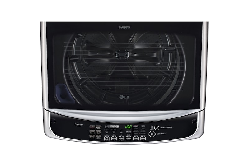 LG Lavadora Carga Superior Inteligente TurboWash3D con Motor Inverter Direct Drive con conectividad ThinQ™ 22 Kg color Acero, WT22VSS6H