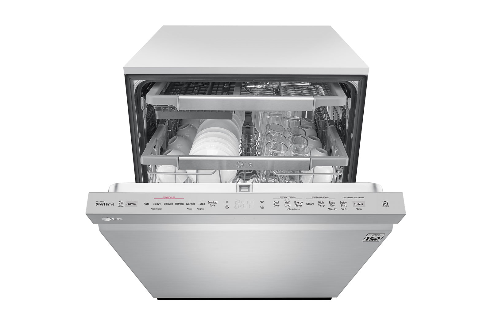 LG Lavavajillas LG QuadWash™ TrueSteam™ con LGThinQ™ WiFi de Empotre, LDP7708ST