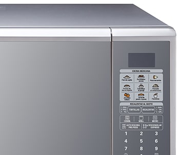 LG HORNO DE MICROONDAS LG GRILL 2 EN 1 1.4 PIES³ ESPEJO SILVER, MH1443AKS