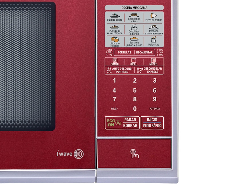 LG HORNO DE MICROONDAS LG GRILL 2 EN 1 1.4 pies3 ROJO, MH1443SR