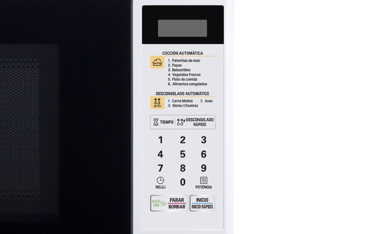 LG HORNO DE MICROONDAS LG SOLO 0.7 PIES³ BLANCO, MS0742DW