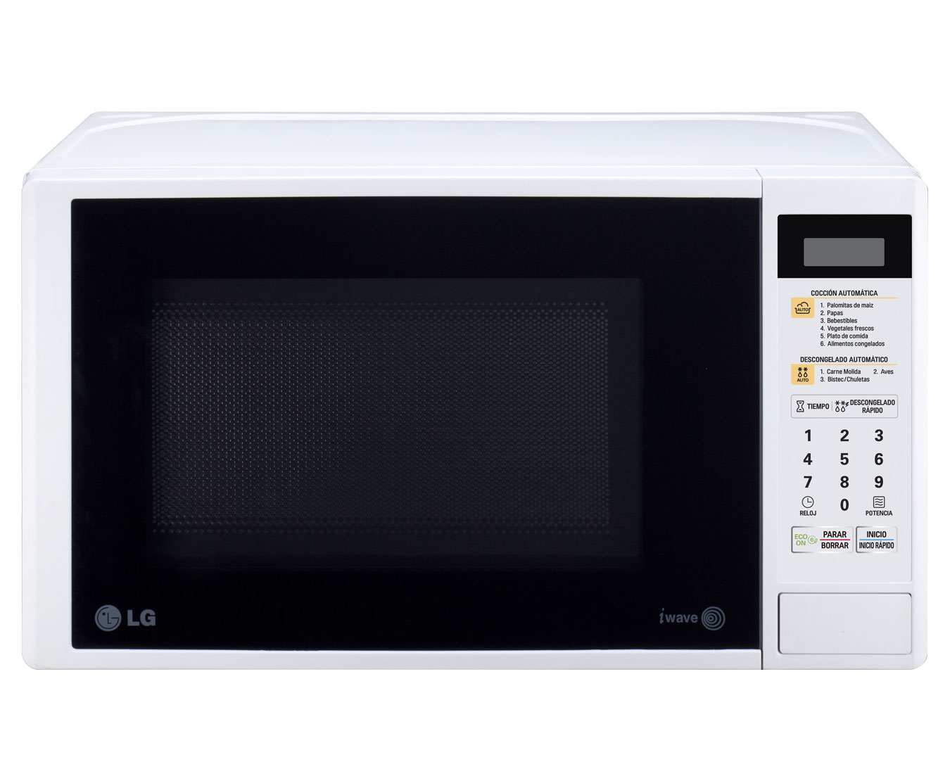 LG HORNO DE MICROONDAS LG SOLO 0.7 PIES³ BLANCO, MS0742DW