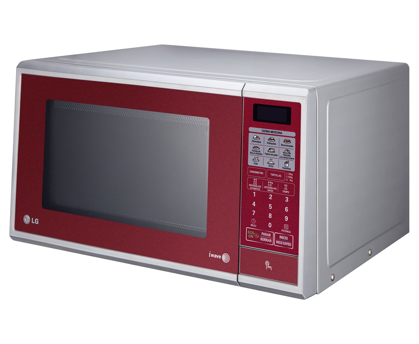 LG HORNO DE MICROONDAS LG SOLO 1.4 PIES³ ROJO, MS1443SR