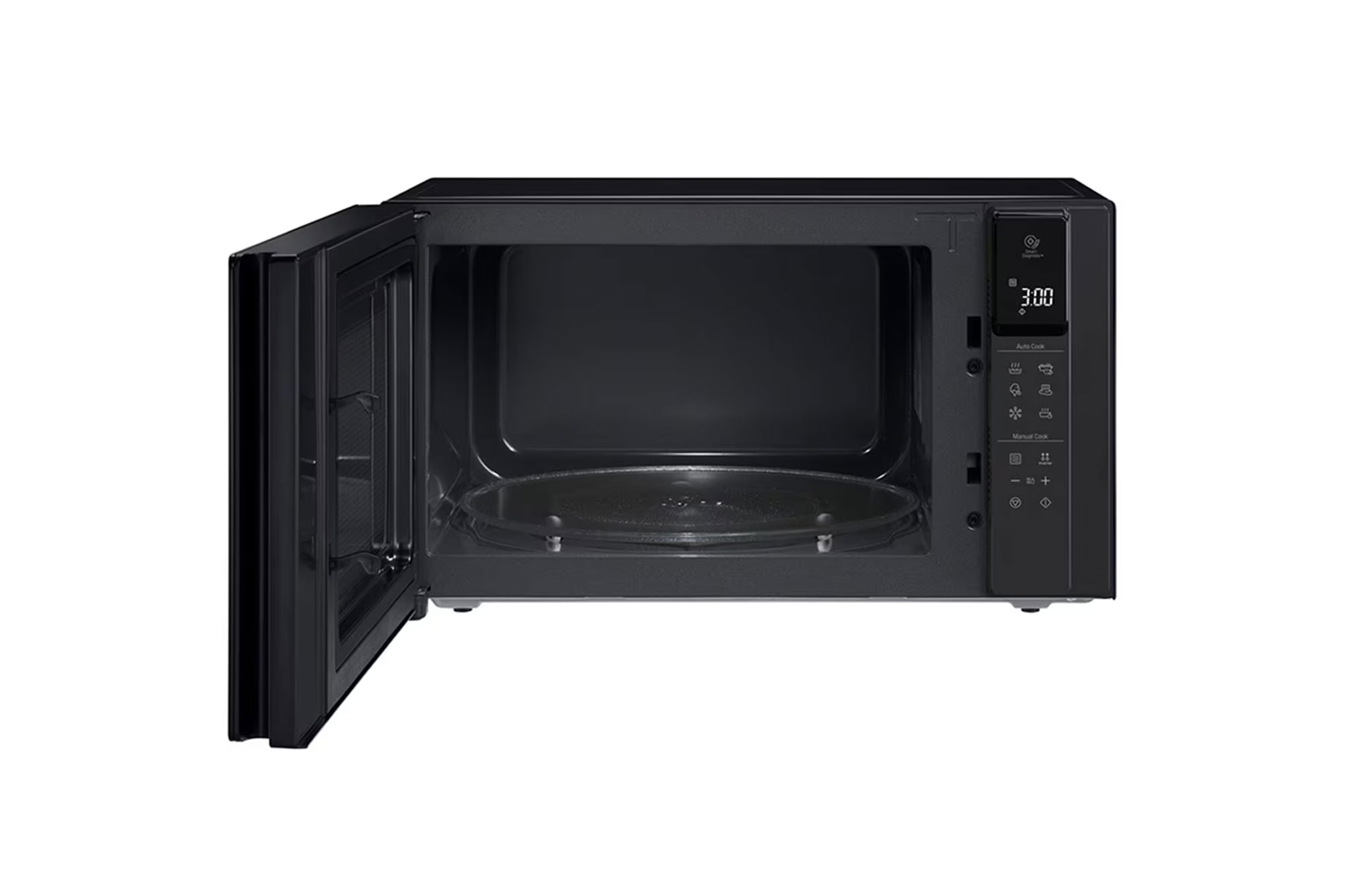 front view with open door without food