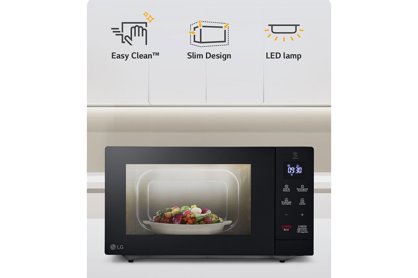 LG Horno Microondas NeoChef™ 1.1 pies³ EasyClean, MS3032JAS