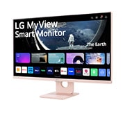 LG Smart Monitor LG MyView de 27 pulgadas Full HD IPS con webOS, rosa, 27SR50F-P