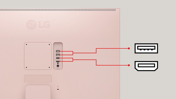 LG MyView Smart Monitor ofrece dos puertos USB y dos HDMI.