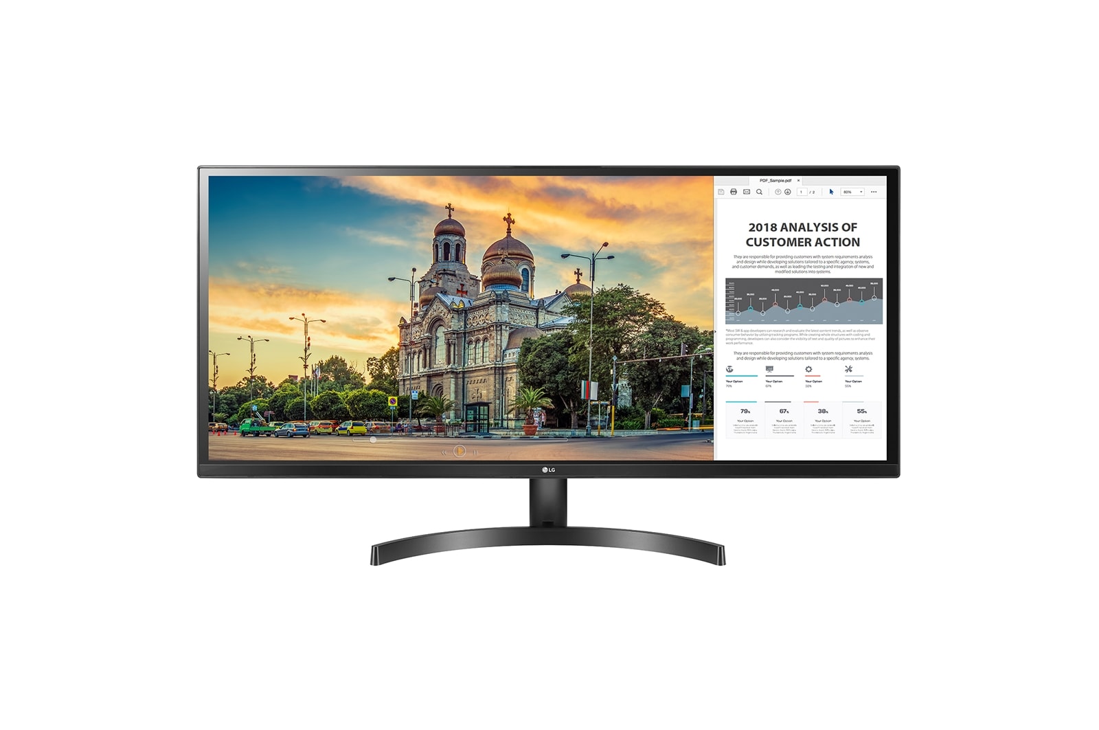 LG Monitor LG UltraWide ™ 21: 9, 34WK500-P