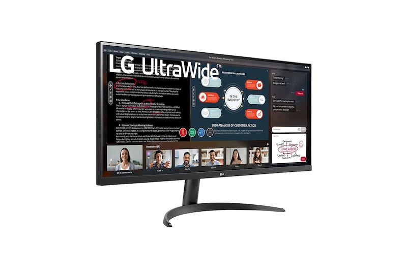LG Monitor 34" 21:9 UltraWide™ Full HD IPS con AMD FreeSync™, 34WP500-B