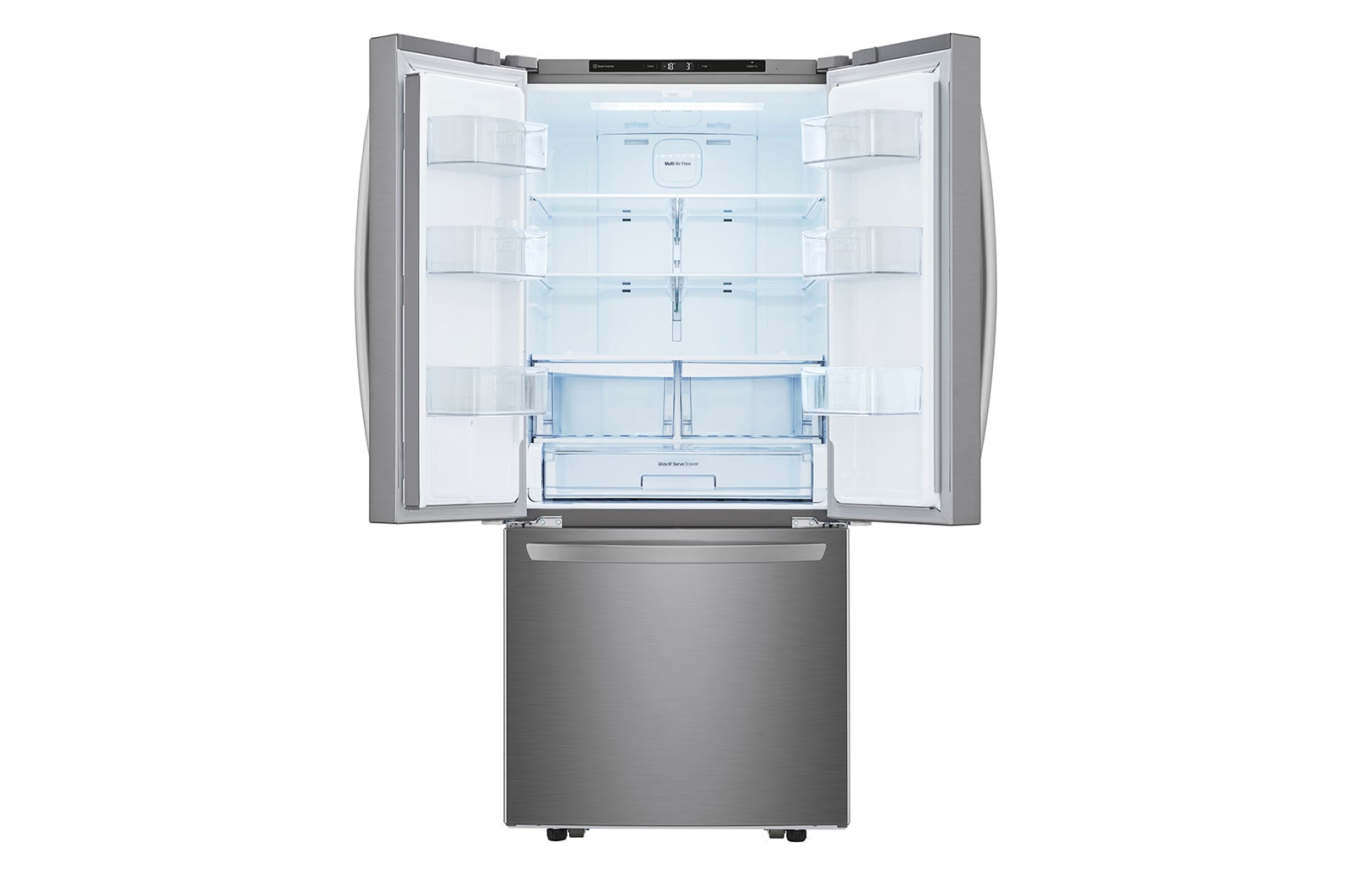 LG Refrigerador 22 pies cúbicos French Door 3 Puertas, GM22BIP