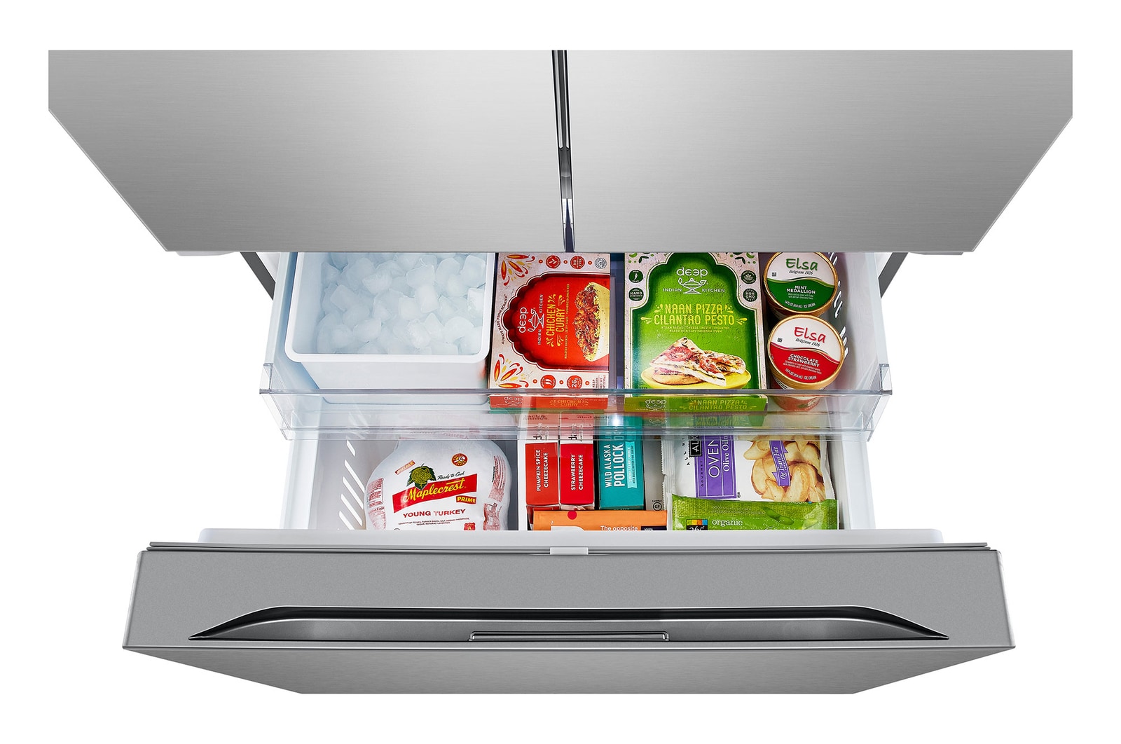 LG Refrigerador French Door 32 pies cúbicos con Fábrica de Hielo, GM90BIP