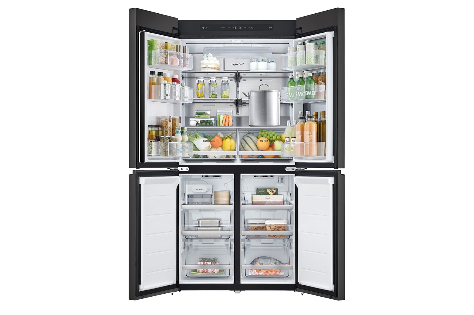 LG Refrigerador LG InstaView™ Color Rosa Inteligente 22 piés cúbicos |LINEAR INVERTER, LM92BVJ