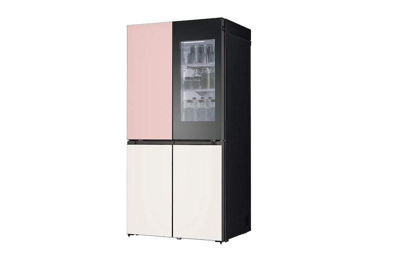 LG Refrigerador LG InstaView™ Color Rosa Inteligente 22 piés cúbicos |LINEAR INVERTER, LM92BVJ