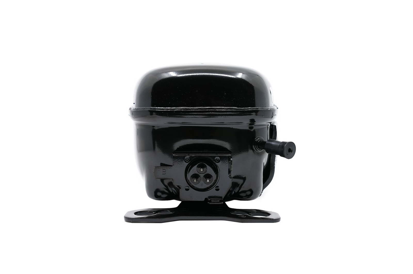 Vista frontal del compresor