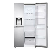 LG Refrigerador Duplex Door-in-Door Inteligente 22 pies cúbicos - Acero Inoxidable con Despachador de Agua y Hielos | LINEAR INVERTER, VS22JS
