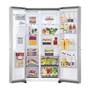 LG Refrigerador Duplex Door-in-Door Inteligente 22 pies cúbicos - Acero Inoxidable con Despachador de Agua y Hielos | LINEAR INVERTER, VS22JS