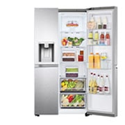 LG Refrigerador Duplex Door-in-Door Inteligente 22 pies cúbicos - Acero Inoxidable con Despachador de Agua y Hielos | LINEAR INVERTER, VS22JS
