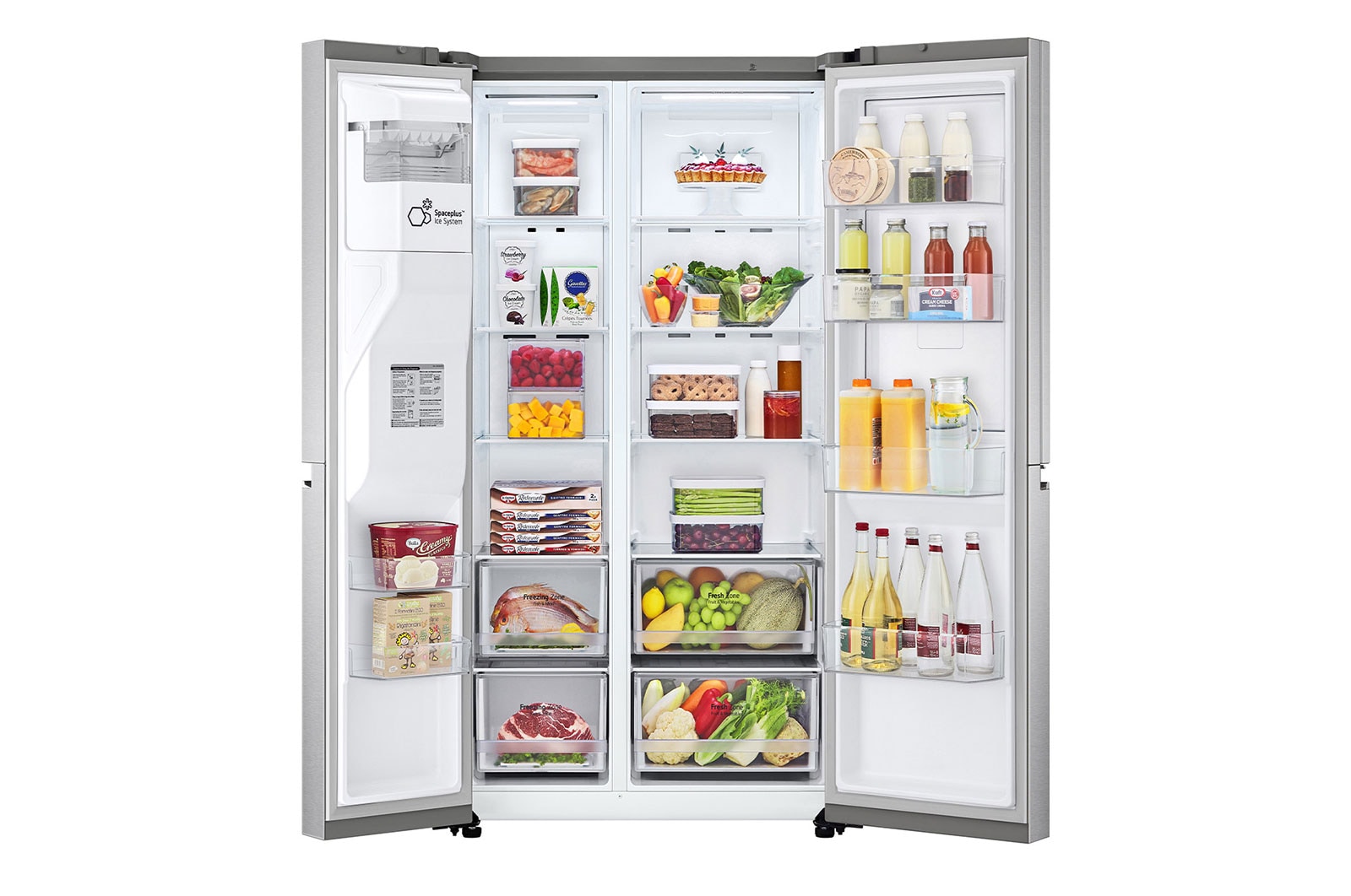 LG Refrigerador Duplex Door-in-Door Inteligente 22 pies cúbicos - Acero Inoxidable con Despachador de Agua y Hielos | LINEAR INVERTER, VS22JS