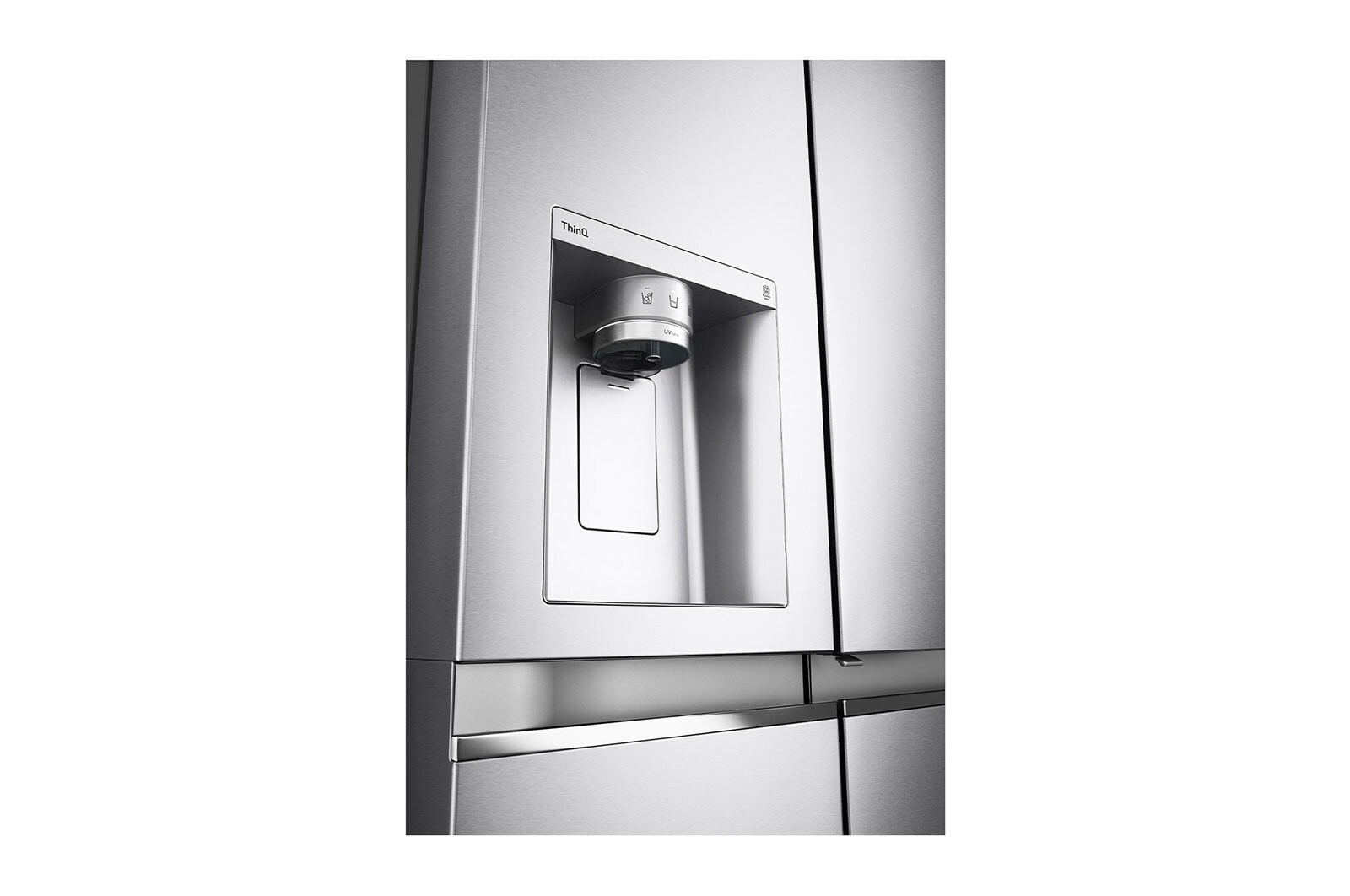 LG Refrigerador Duplex Door-in-Door Inteligente 22 pies cúbicos - Acero Inoxidable con Despachador de Agua y Hielos | LINEAR INVERTER, VS22JS