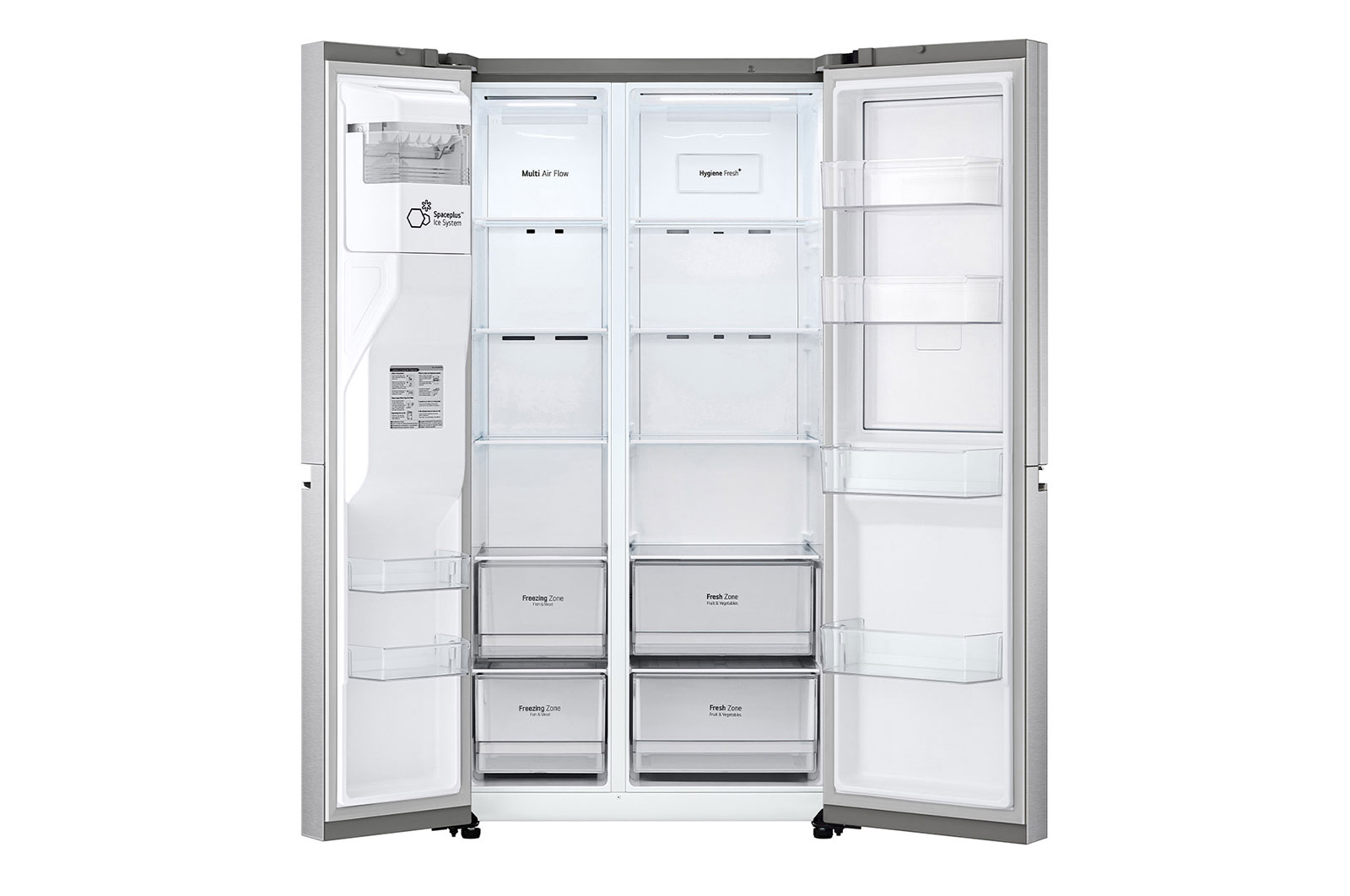 LG Refrigerador Duplex Door-in-Door Inteligente 22 pies cúbicos - Acero Inoxidable con Despachador de Agua y Hielos | LINEAR INVERTER, VS22JS