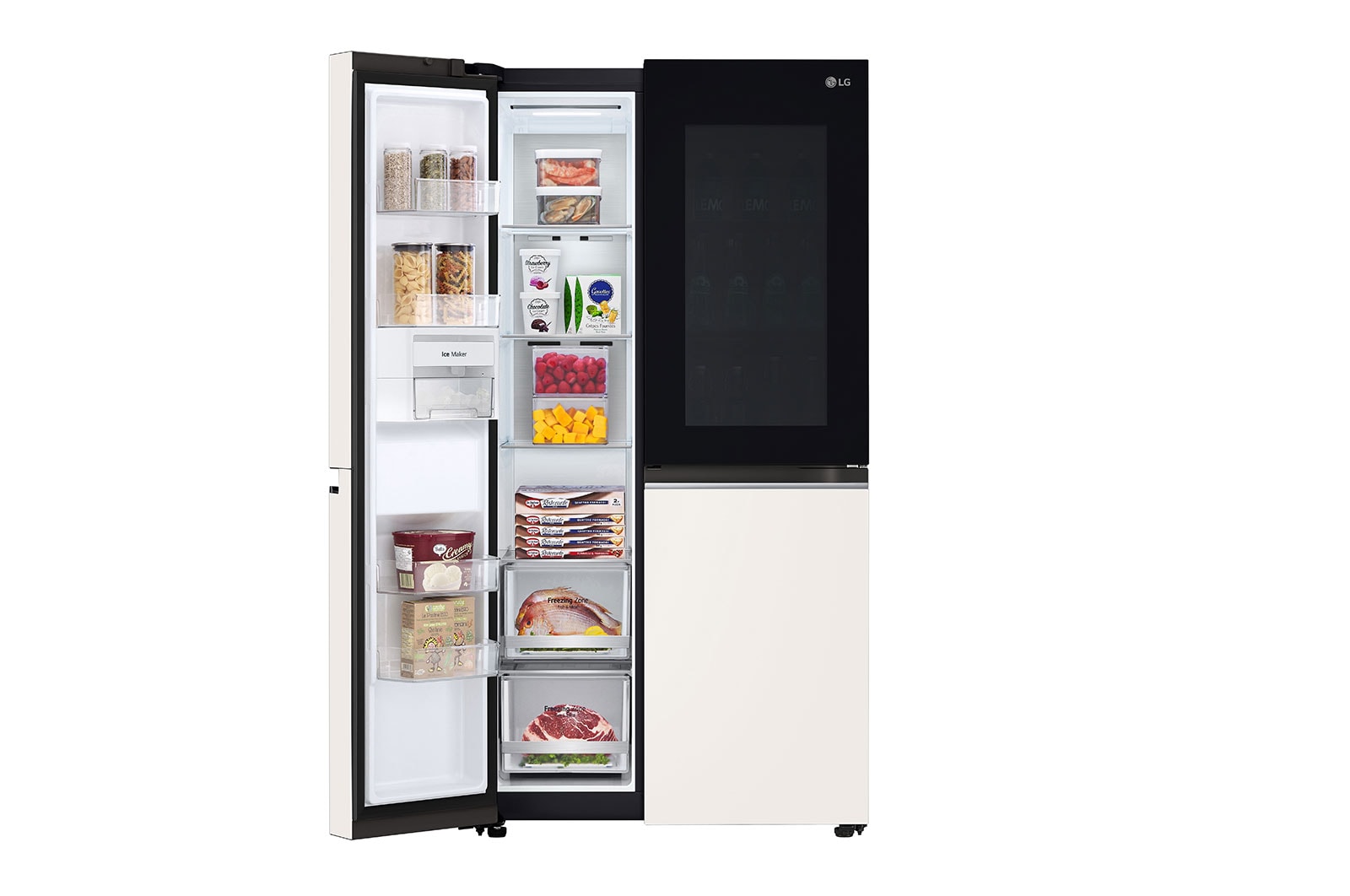 LG Refrigerador 23 pies cúbicos InstaView™ Side by Side, VS23BQB