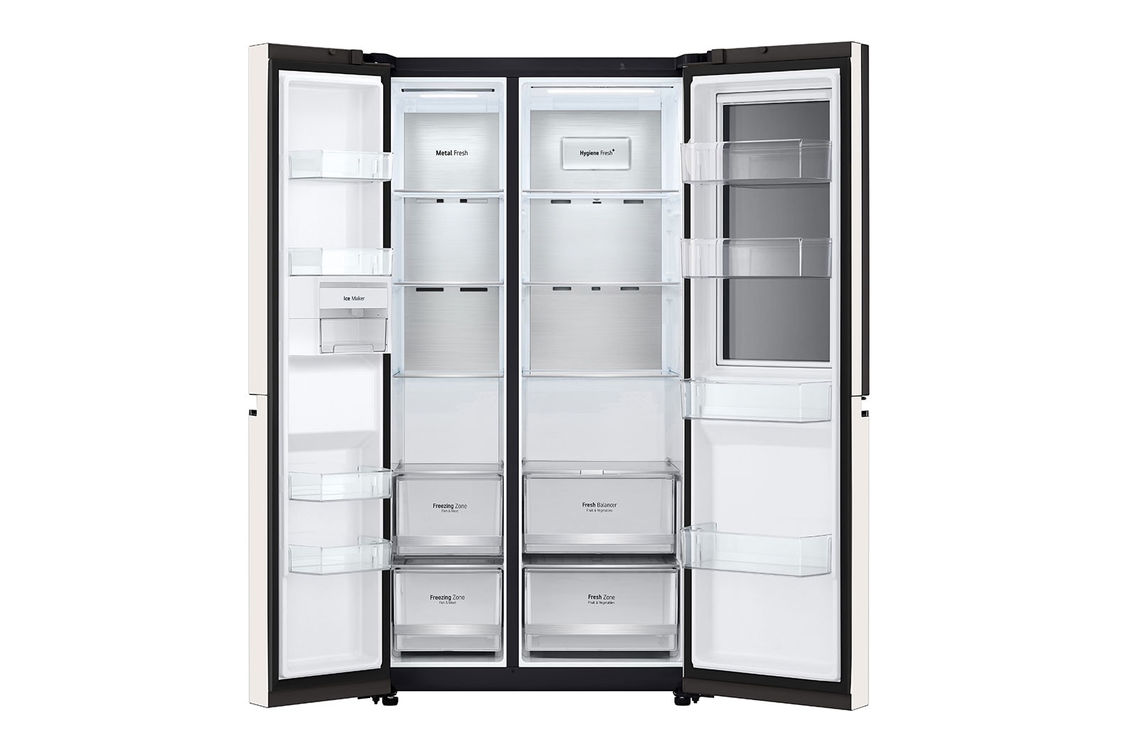 LG Refrigerador 23 pies cúbicos InstaView™ Side by Side, VS23BQB
