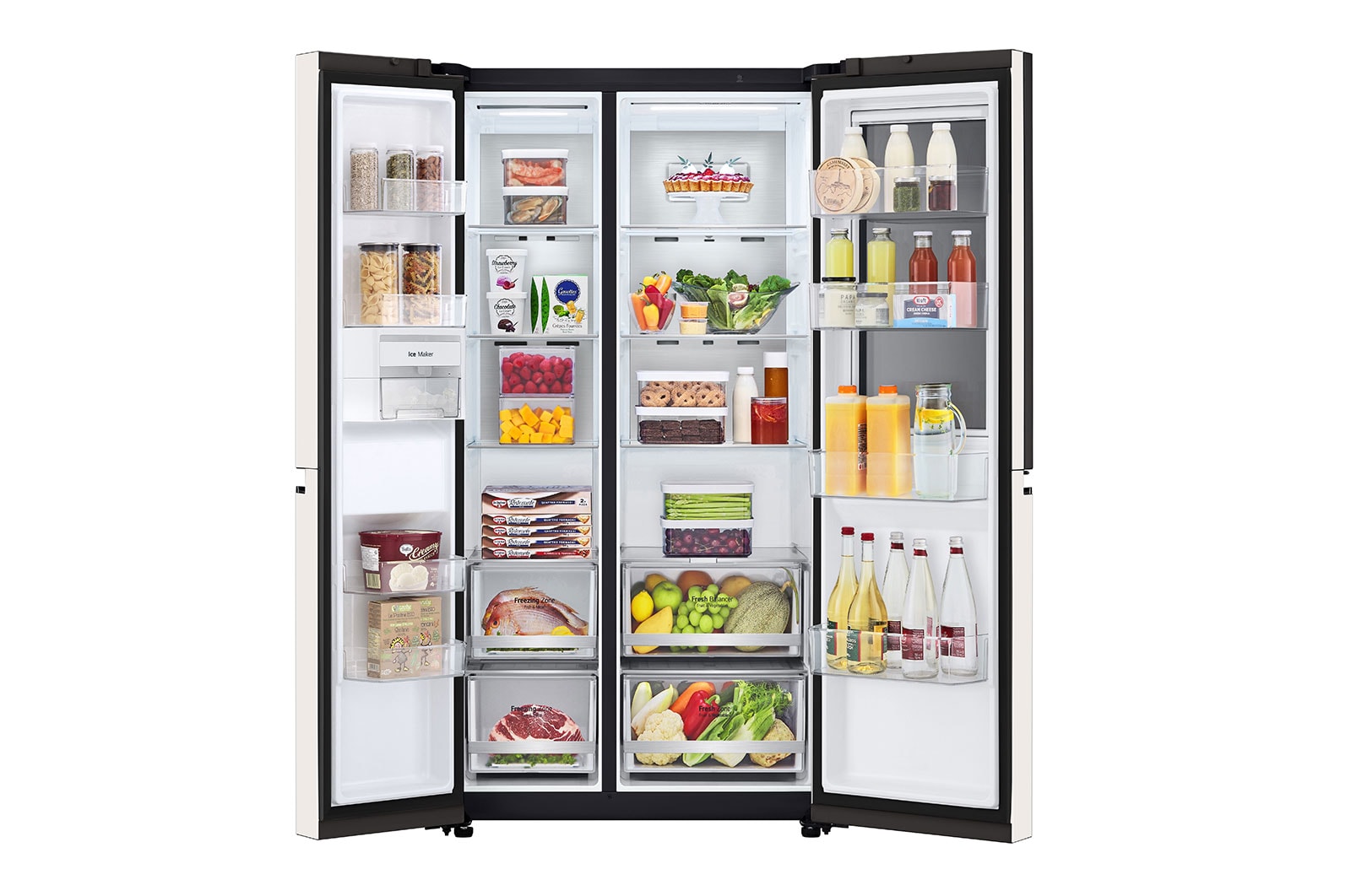 LG Refrigerador 23 pies cúbicos InstaView™ Side by Side, VS23BQB