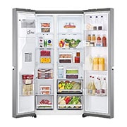 front view with full open door