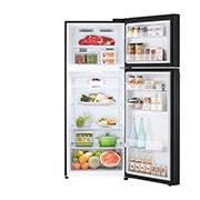 front view open door with food