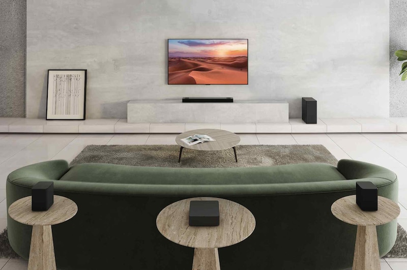 LG Soundbar | Barra de Sonido LG S75QR| 520W | 5.1.2 canales | Dolby Atmos, S75QR