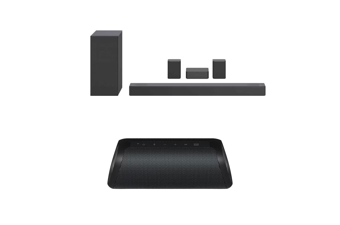 LG Sound Bar S75QR + LG XBOOM Go XG5QBK, S75QR.XG5QBK