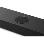 Top angled view of LG Soundbar S80TR's side corner