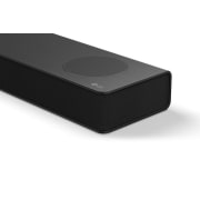 Top angled view of LG Soundbar S80TR's side corner